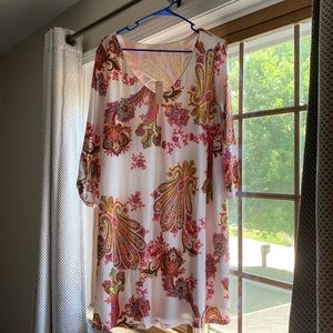 Pink blush maternity dress